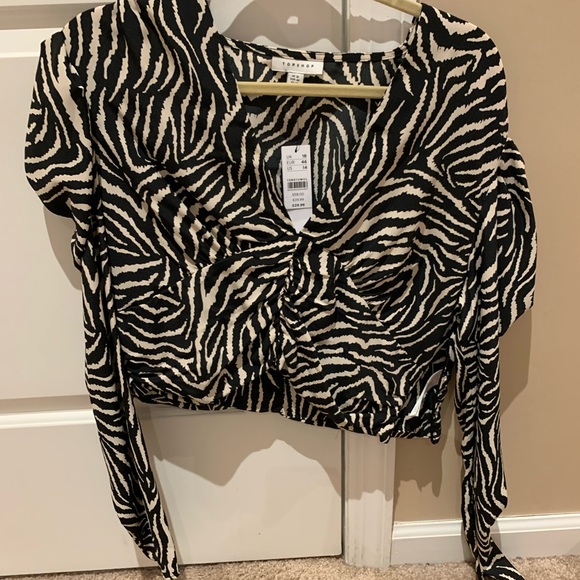 ASOS zebra top NWT - Picture 2 of 4